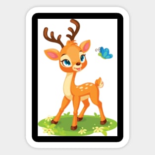 deer kids childrens day Sticker